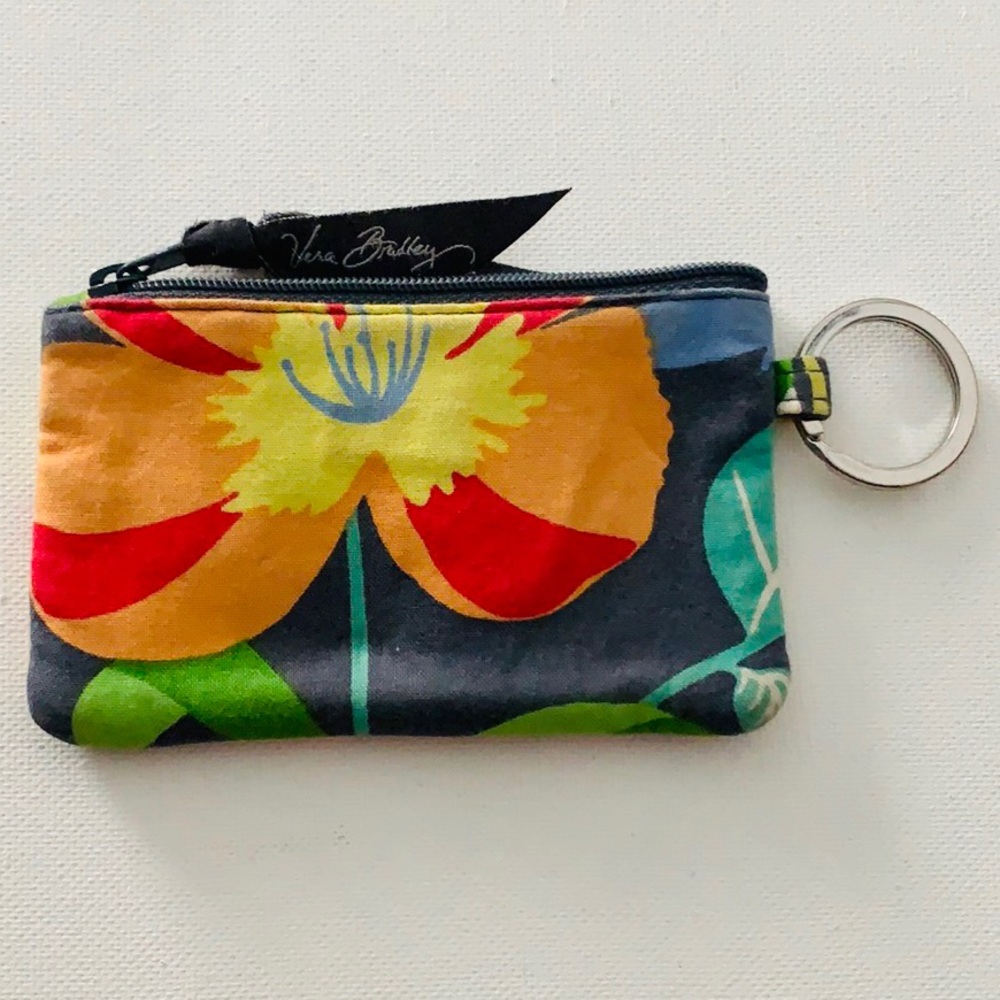 🎉HP 2X🎉Vera Bradley Colorful Floral Zip ID Wallet